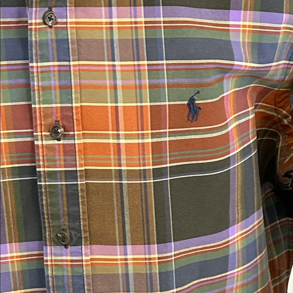 Ralph Lauren long sleeve button down collar shirt.  L - Picture 4 of 7